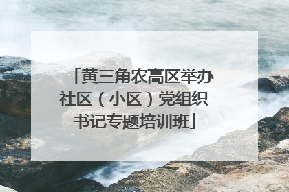 黄三角农高区举办社区（小区）党组织书记专题培训班